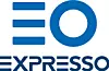 Blau-weißes Expresso Logo auf hellem Hintergrund.