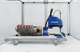 Mit Machine Integrated Robotics zeigt Yaskawa auf der SPS, wie sich klassische 
Maschinenautomation und Robotik in einer gemeinsamen Systemarchitektur verbinden lassen